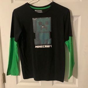 Boys black Minecraft shirt